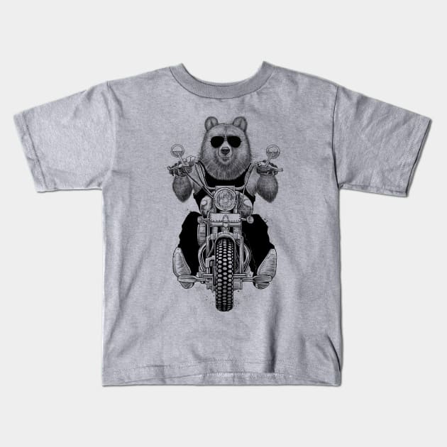 carefree bear Kids T-Shirt by NikKor